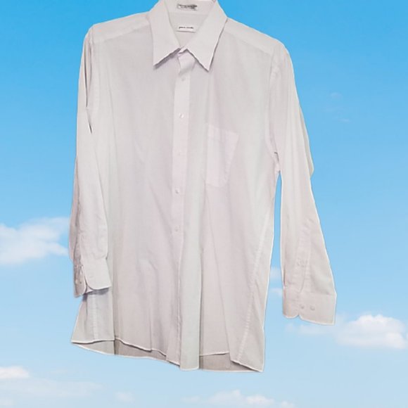5/$15 Men's White Pierre Cardin shirt - Picture 2 of 10